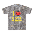 I Heart SZA Camo Tee Light Wash